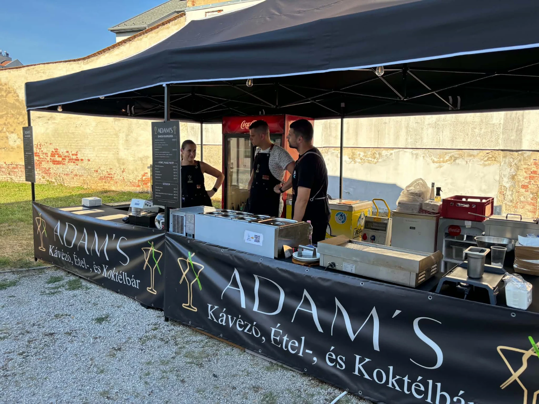 6 × 3 méteres Adam's sátor rendezvényen