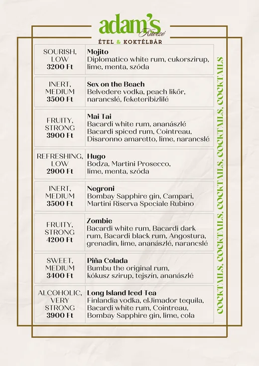 Klasszikus koktélok