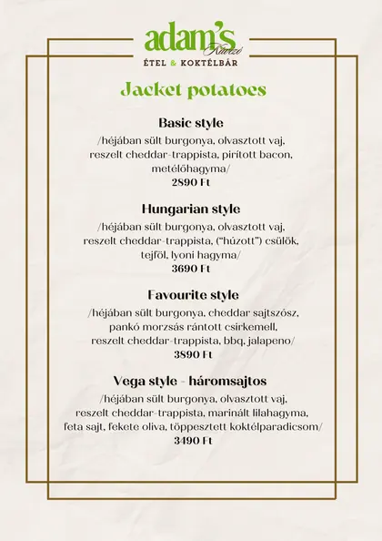 Jacket potatoes